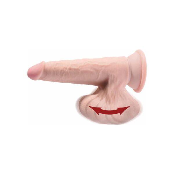 Dildo Triple Densidad Testiculos Oscilantes 8-KING COCK (LoveCherry) EAN: 603912766301