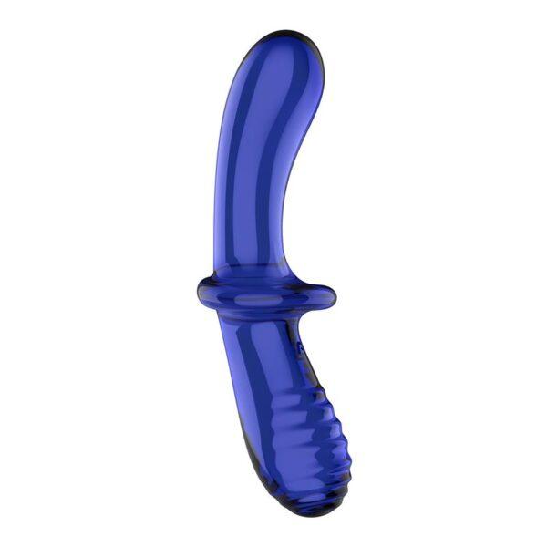 Estimulador de Cristal Double Crystal Hot and Cold Azul-SATISFYER (LoveCherry) EAN: 4061504045931 - Imagen 3