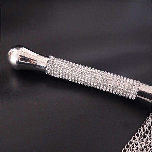 Flogger de Cadenas con Mango con Brillantes-LATETOBED BDSM LINE (LoveCherry) EAN: 8436615000456 - Imagen 5