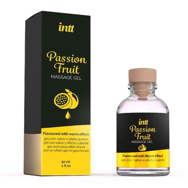 Gel de Masaje Efecto Calor Fruta de la Pasión 30 ml-INTT (LoveCherry) EAN: 5600304015509