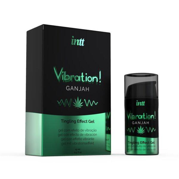 Gel Vibrador Efecto Calor Ganjah 15ml-INTT (LoveCherry) EAN: 5600304015332