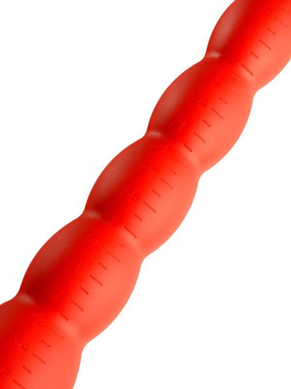 Consolador de gusano largo N°4 - 50 x 5,2cm Rojo-STRETCH WORM (Fun Distri) EAN: 3662811314140 - Imagen 4