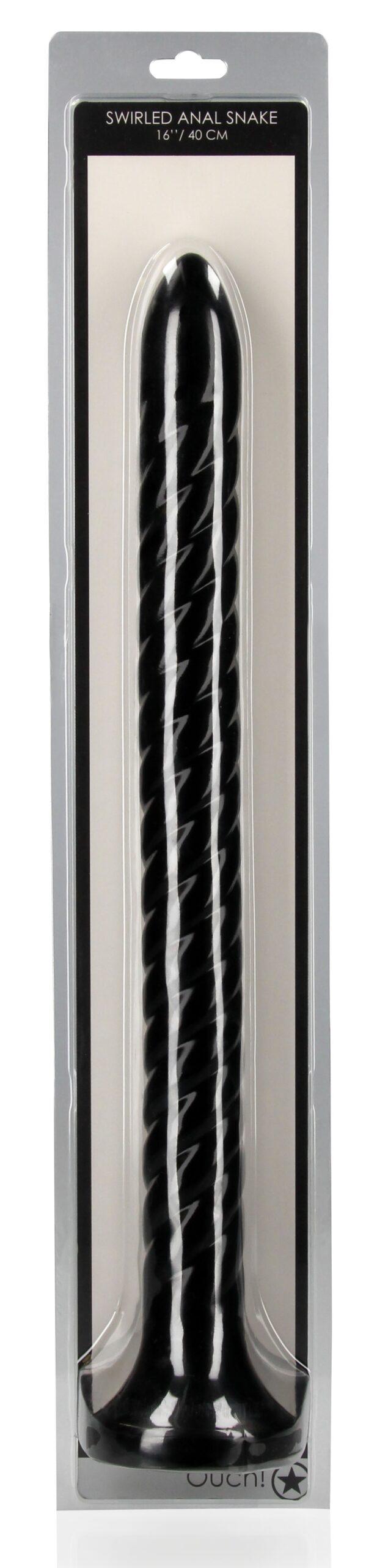 Consolador largo Swirled Anal Snake S 40 x 3.7cm - Imagen 2