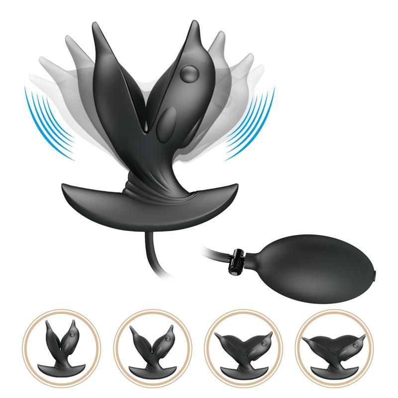 Hanson Plug Anal Inflable con Vibración-PRETTYLOVE (LoveCherry) EAN: 6959532328257.0