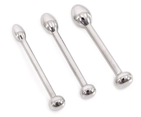 Juego de 3 tapones para la uretra 4,5cm | 6 a 10mm-Kiotos (Fun Distri) EAN: 8719497539680