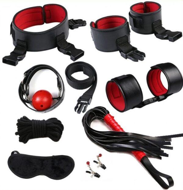 Kit de empalme de ojos negro-rojo 8 piezas-Generique (Fun Distri) EAN: 3662811173068