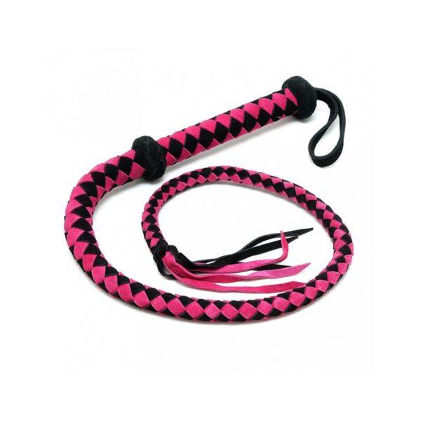 Látigo Árabe de Cuero Rosa 100 cm-BONDAGE PLAY (LoveCherry) EAN: 8718924232859