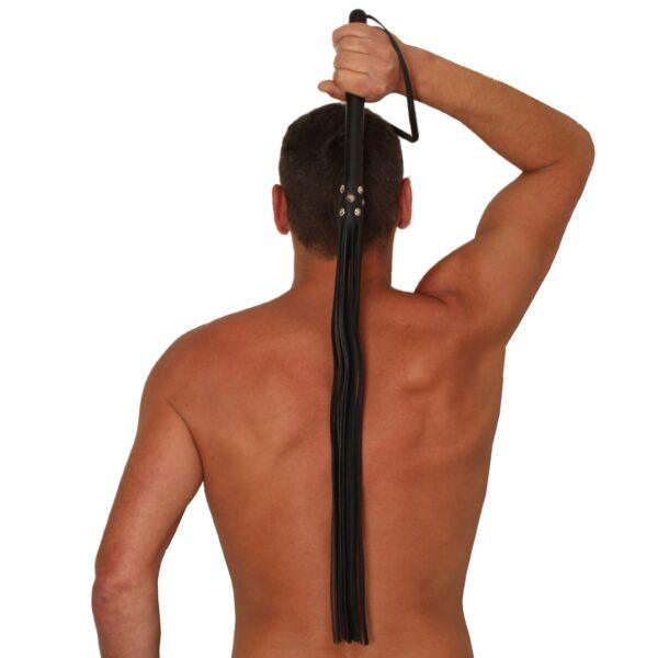 MANGO DE CUERO NEGRO - 78cm - MANGO DE MADERA-The Red (Fun Distri) EAN: 3701019811799 - Imagen 3