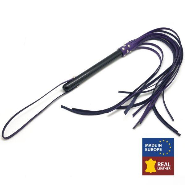 MANGO DE CUERO MORADO - 78cm - MANGO DE MADERA-The Red (Fun Distri) EAN: 3701019811812