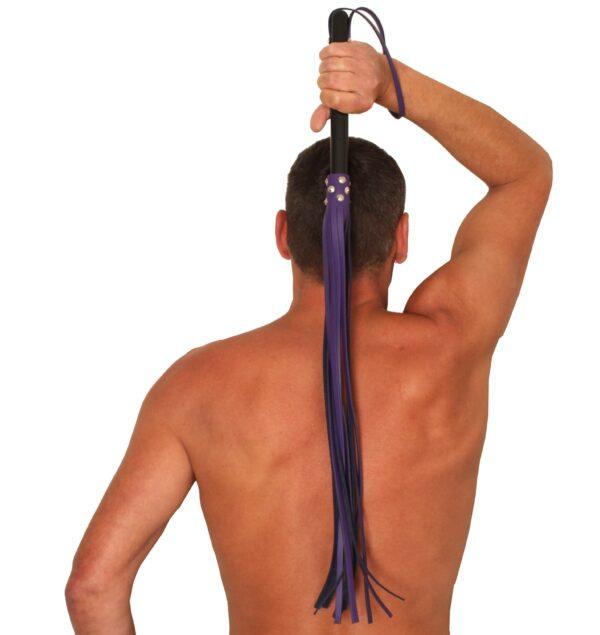MANGO DE CUERO MORADO - 78cm - MANGO DE MADERA-The Red (Fun Distri) EAN: 3701019811812 - Imagen 3