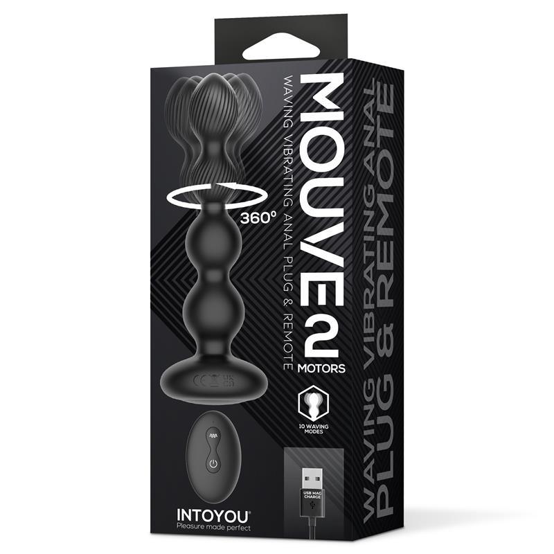 Mouve Plug Anal con Waving y Vibración con Control Remoto 2 Motores-INTOYOU (LoveCherry) EAN: 8436615002641.0 - Imagen 7