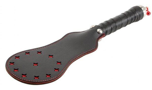 Paleta de imitación Star negro-rojo 35cm-Generique (Fun Distri) EAN: 3662811199006