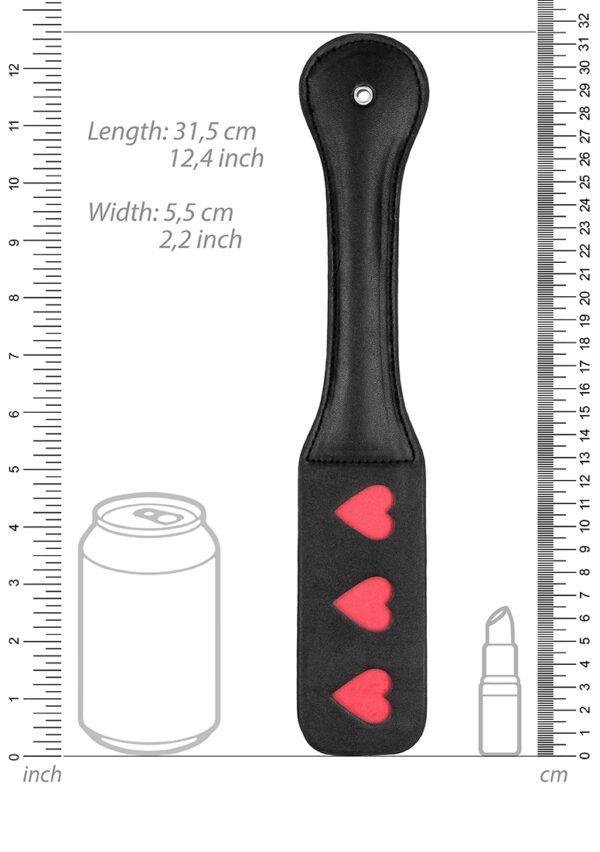 Pala Tri Hearts 32cm-Ouch! (Fun Distri) EAN: 8741273504018 - Imagen 2
