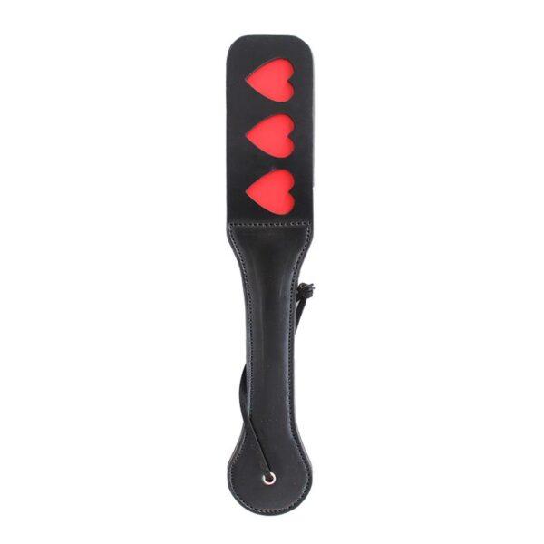 Pala Cuero Vegano con Corazones 32 cm-LATETOBED BDSM LINE (LoveCherry) EAN: 8436583794449