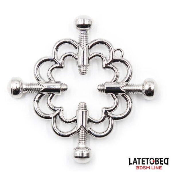 Pinzas de Metal para Pezones Ajustables-LATETOBED BDSM LINE (LoveCherry) EAN: 8436615001101 - Imagen 2