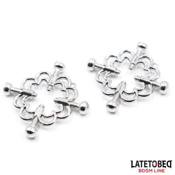 Pinzas de Metal para Pezones Ajustables-LATETOBED BDSM LINE (LoveCherry) EAN: 8436615001101 - Imagen 3