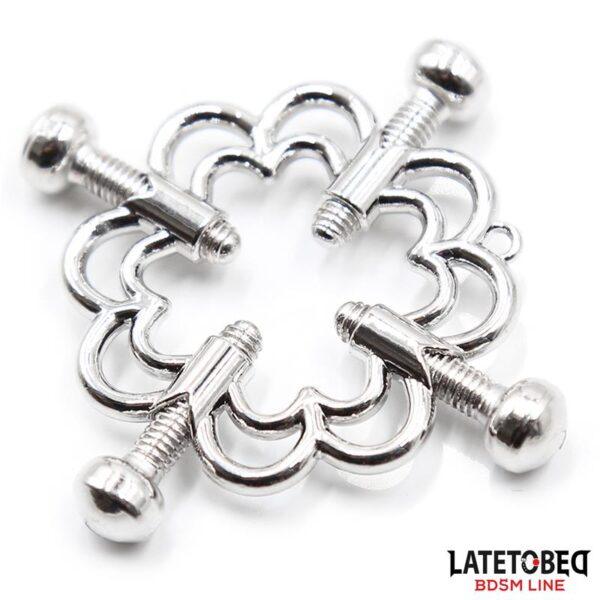 Pinzas de Metal para Pezones Ajustables-LATETOBED BDSM LINE (LoveCherry) EAN: 8436615001101 - Imagen 4