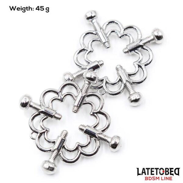 Pinzas de Metal para Pezones Ajustables-LATETOBED BDSM LINE (LoveCherry) EAN: 8436615001101 - Imagen 7