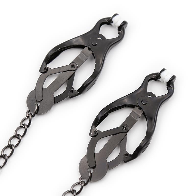 Pinzas Japonesas para Pezones con Cadena Negro-LATETOBED BDSM LINE (LoveCherry) EAN: 8438378.0 - Imagen 2