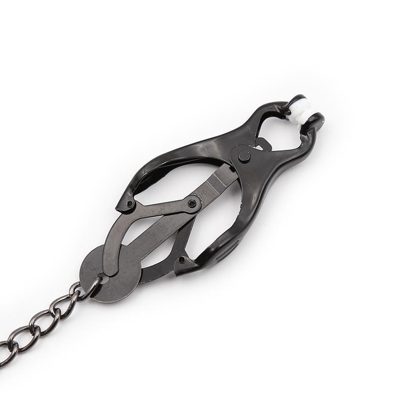 Pinzas Japonesas para Pezones con Cadena Negro-LATETOBED BDSM LINE (LoveCherry) EAN: 8438378.0 - Imagen 3