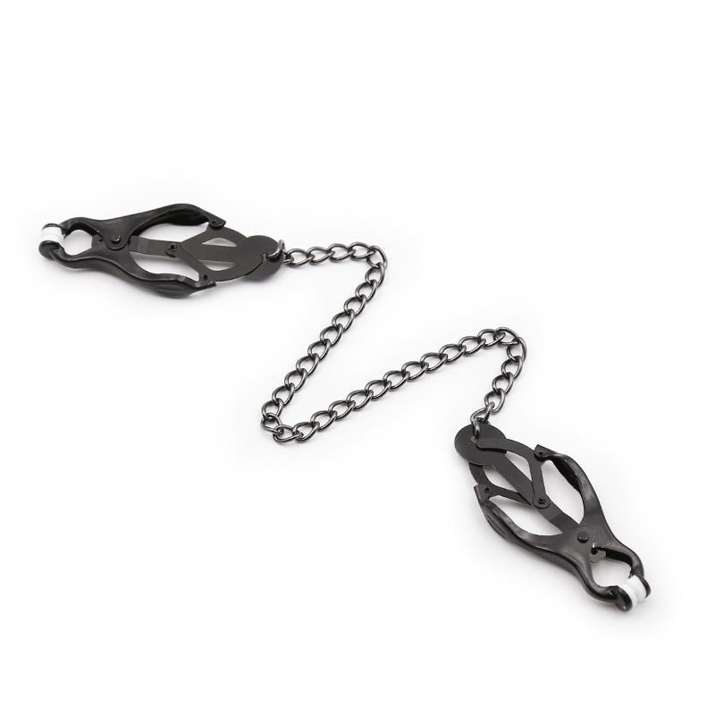 Pinzas Japonesas para Pezones con Cadena Negro-LATETOBED BDSM LINE (LoveCherry) EAN: 8438378.0 - Imagen 4