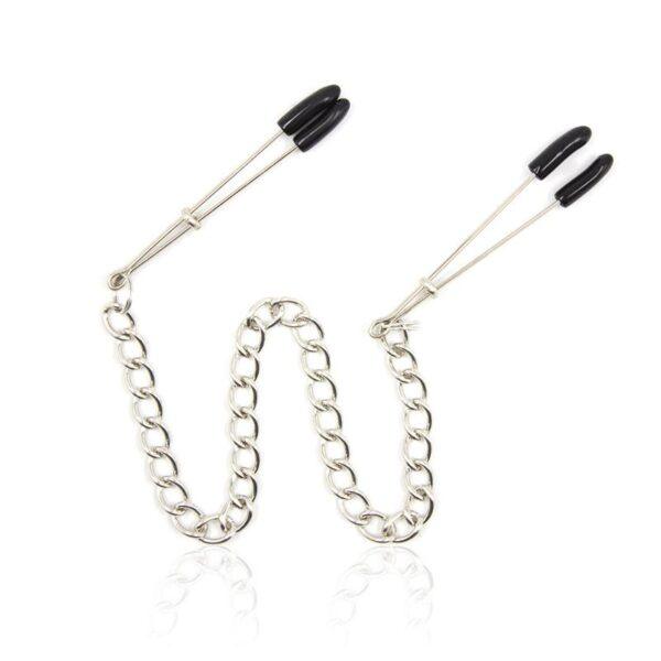 Pinzas para Pezones con Cadena Metal-LATETOBED BDSM LINE (LoveCherry) EAN: 8436583794258 - Imagen 2