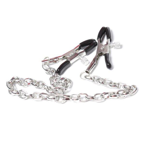 Pinzas para Pezones con Cadena Metal-LATETOBED BDSM LINE (LoveCherry) EAN: 8436583793831 - Imagen 3