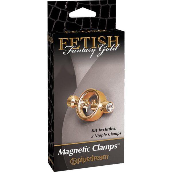 Pinzas para Pezones Magnéticas Doradas-FETISH FANTASY GOLD (LoveCherry) EAN: 603912340884 - Imagen 4