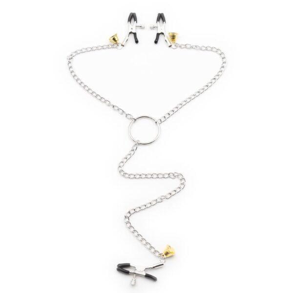 Pinzas para Pezones y Clitoris con Cadena Metal-LATETOBED BDSM LINE (LoveCherry) EAN: 8436583793886 - Imagen 2
