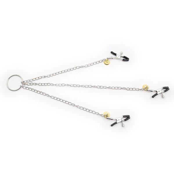 Pinzas para Pezones y Clitoris con Cadena Metal-LATETOBED BDSM LINE (LoveCherry) EAN: 8436583793886 - Imagen 3