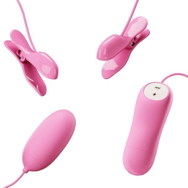 Pinzas para Pezones y Huevo Vibrador con Electro shock-PRETTYLOVE (LoveCherry) EAN: 6959532334142 - Imagen 4