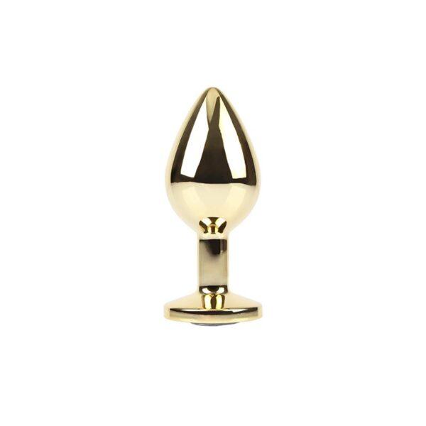 Plug Anal Clear Gem Gold Talla M-CHISA (LoveCherry) EAN: 7597461122605