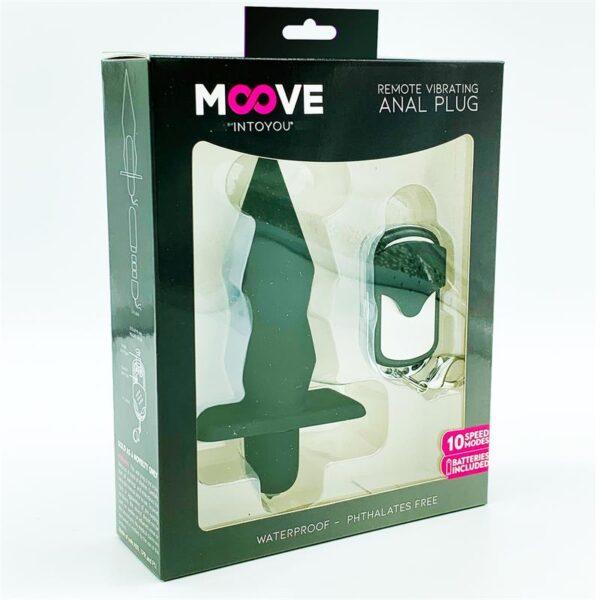 Plug Anal con Vibración y Control Remoto Negro-MOOVE (LoveCherry) EAN: 8436583790670 - Imagen 2