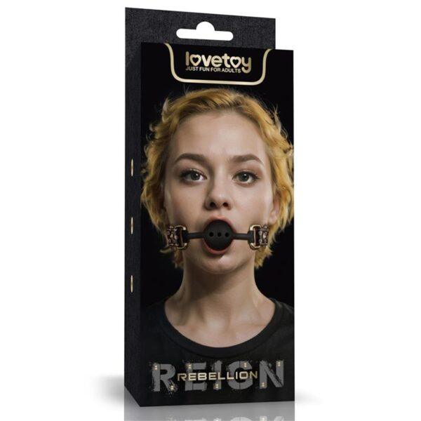 Rebellion Reign Mordaza de Bola de Silicona Transpirable-LOVETOY (LoveCherry) EAN: 6942063401087 - Imagen 14