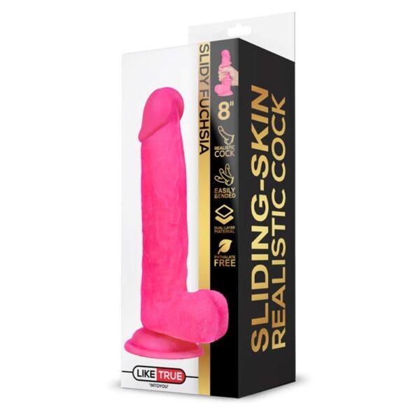 Slidy Dildo Realista Dual Layer Retráctil y Orientable 8-LIKETRUE (LoveCherry) EAN: 8436583799475 - Imagen 7