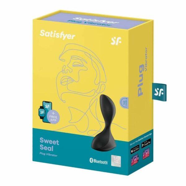Sweet Seal Plug Anal con Vibración y APP Negro-SATISFYER (LoveCherry) EAN: 4061504006758 - Imagen 3