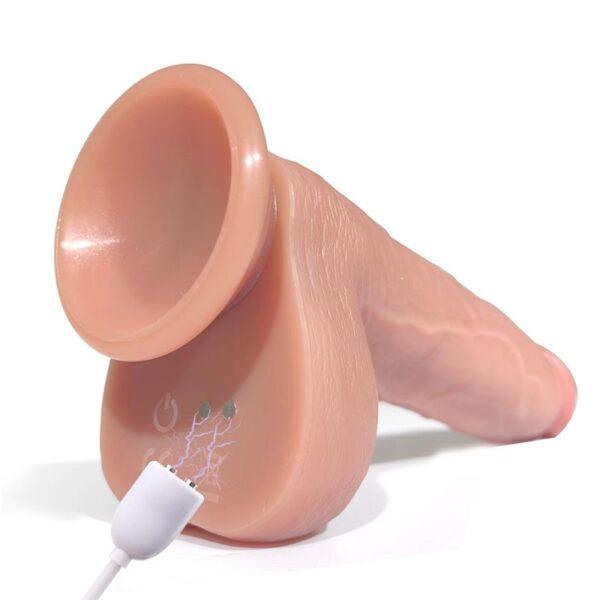 Tiberio Dildo Realista Turbo Shaking con Thrusting, Rotación 360º y Control Remoto Silicona Líquida-CENTAURO (LoveCherry) EAN: 8436615002467 - Imagen 8