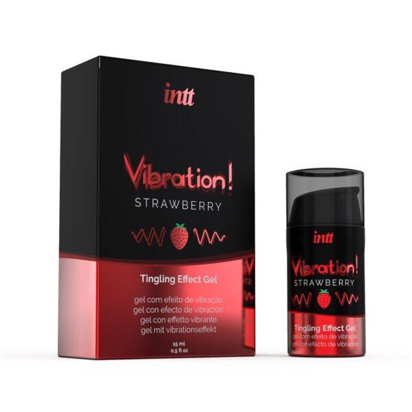 Vibrador Liquido Efecto Calor Aroma Fresa 15 ml-INTT (LoveCherry) EAN: 5600304015325