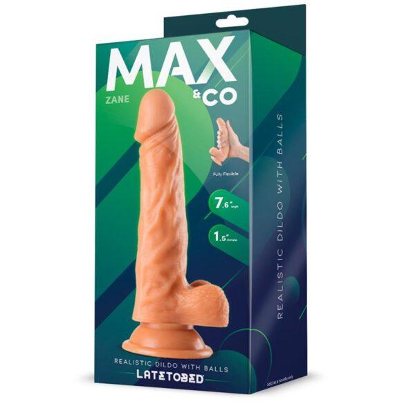 Zane Dildo Realista con Testículos Natural 7,6 - 19.5 cm-MAX & CO (LoveCherry) EAN: 8436583799543 - Imagen 2