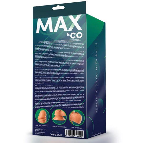 Zane Dildo Realista con Testículos Natural 7,6 - 19.5 cm-MAX & CO (LoveCherry) EAN: 8436583799543 - Imagen 3