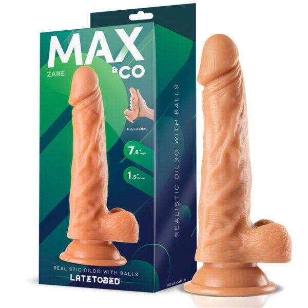 Zane Dildo Realista con Testículos Natural 7,6 - 19.5 cm-MAX & CO (LoveCherry) EAN: 8436583799543