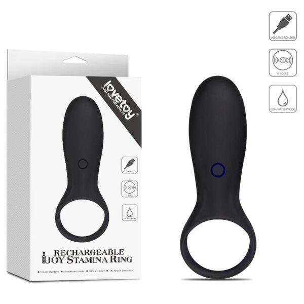 Anillo para el Pene iJoy Stamina Ring USB Negro-LOVETOY (LoveCherry) EAN: 6970260907620 - Imagen 7