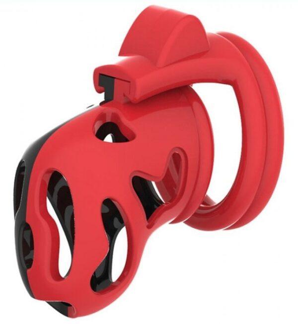 Dinoz Chastity Cage 6.5 x 3cm Negro-Rojo (Fun Distri)EAN: 3662811251803 - Imagen 3