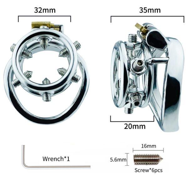 Jaula de castidad de metal Annel Pics 3.5 x 3.2cm-CockLock (Fun Distri)EAN: 3662811402182 - Imagen 6