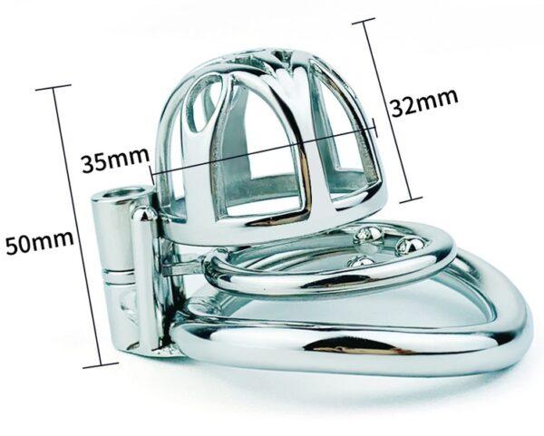 Jaula de castidad de metal Trig Cage 4 x 3,5cm-CockLock (Fun Distri) EAN: 3662811402144 - Imagen 8