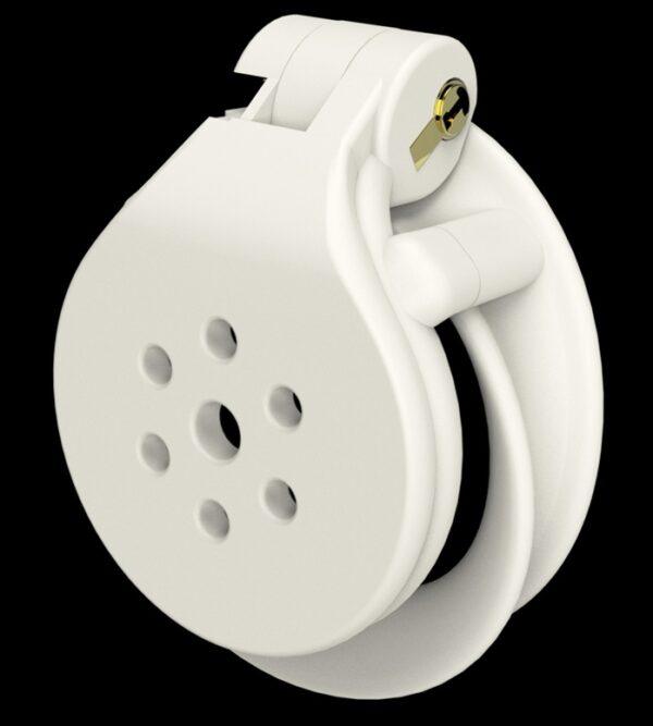 Jaula de castidad Flat Zone 2.5cm Blanco-CockLock (Fun Distri) EAN: 3662811346813