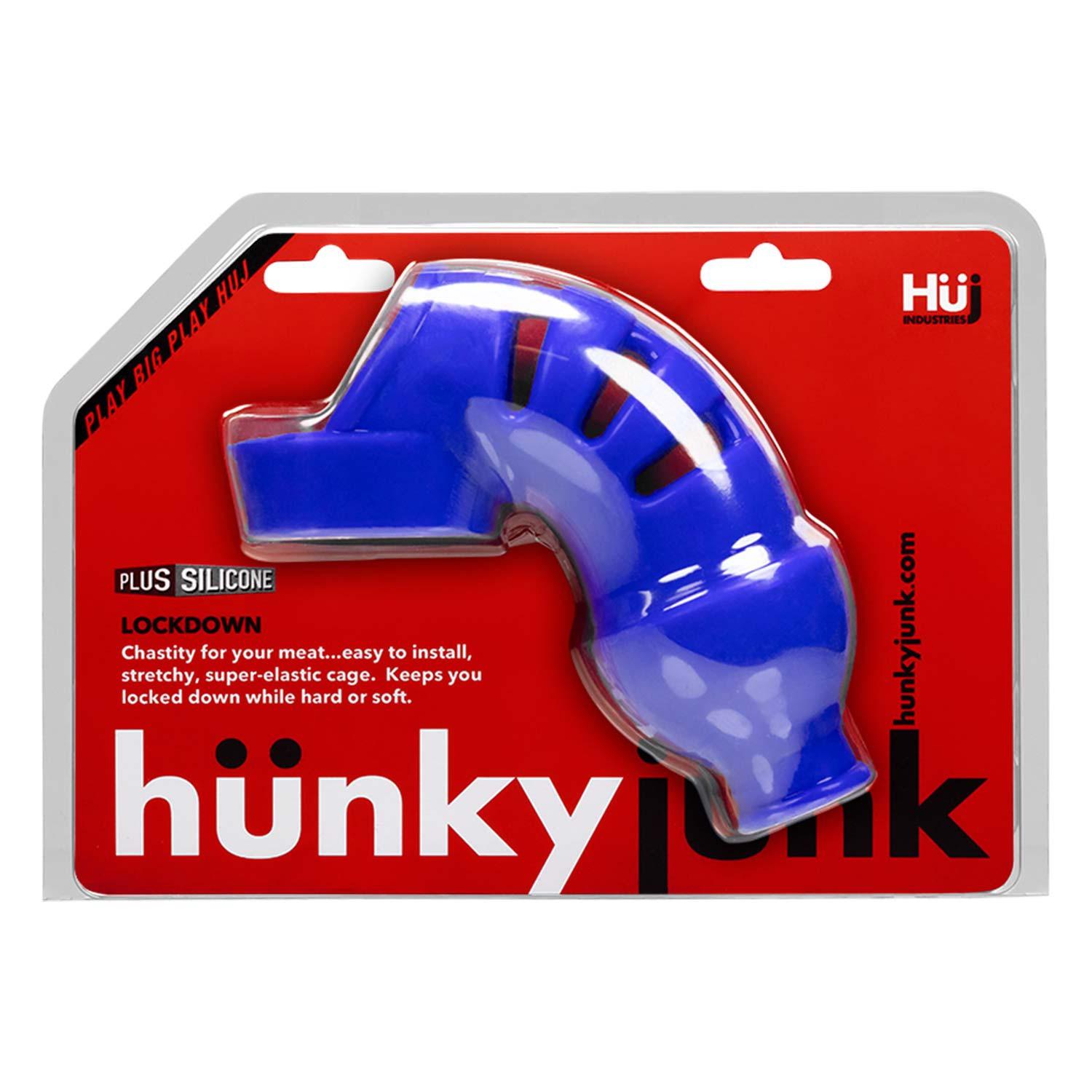 Jaula de castidad Lockdown Azul-Hünkyjunk by Oxballs (Fun Distri) EAN: 840215120090 - Imagen 2