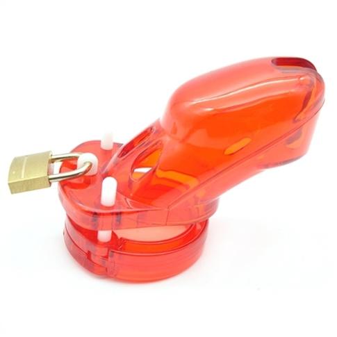 Jaula de castidad locky 8 x 3,3 cm Rojo-CockLock (Fun Distri) EAN: 3662811172535 - Imagen 2