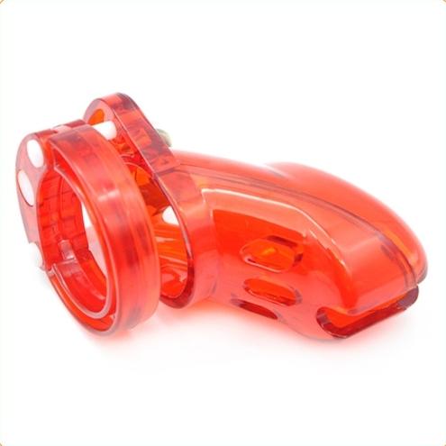 Jaula de castidad locky 8 x 3,3 cm Rojo-CockLock (Fun Distri) EAN: 3662811172535 - Imagen 4