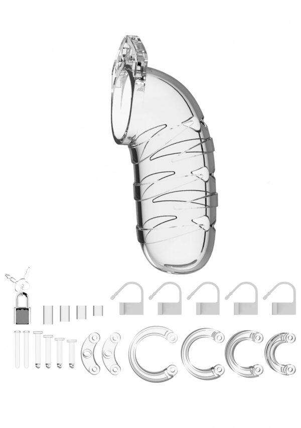 Jaula de castidad ManCage Modelo 05 14 x 4,5 cm Transparente-MANCAGE (Fun Distri) EAN: 8714273290700 - Imagen 3